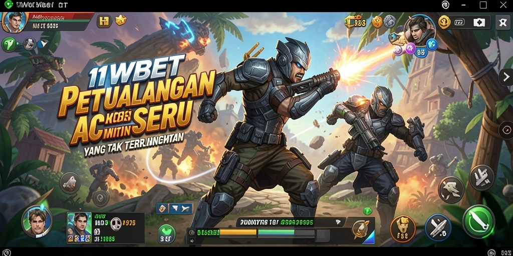 Screenshot utama 11WBET menampilkan pertarungan seru dalam gameplay Action.
