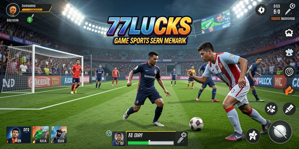 Screenshot utama dari gameplay 77LUCKS yang penuh aksi.