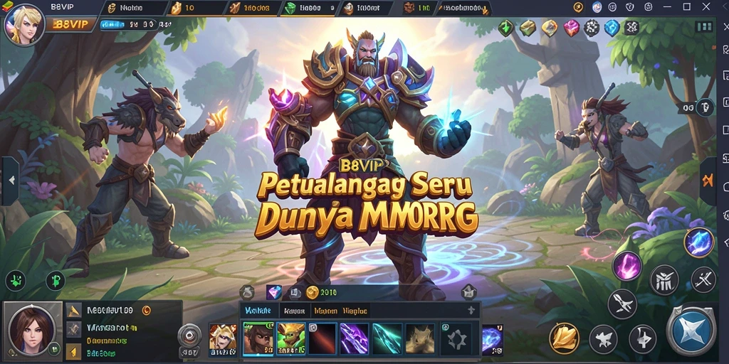 Tampilan gameplay B8VIP yang menakjubkan dalam dunia MMORPG.
