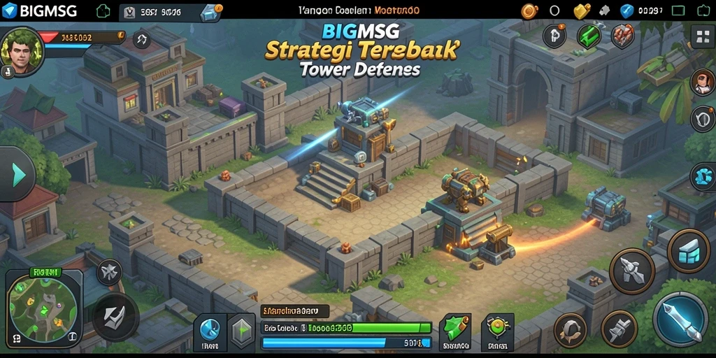 Tampilan gameplay Tower Defense yang menegangkan dan strategis.