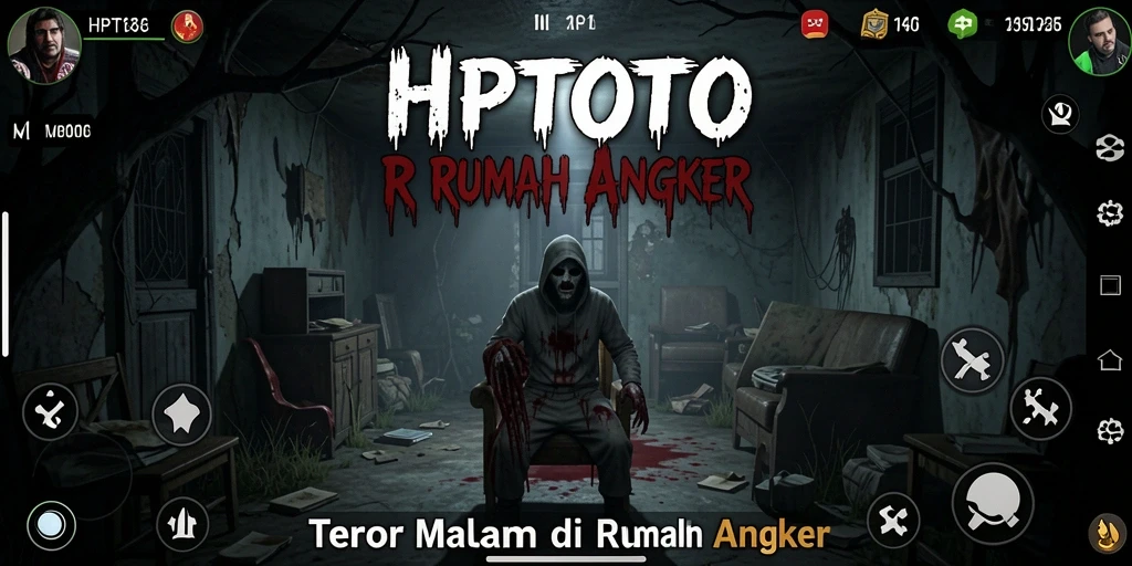 Tangkapan layar utama HPTOTO menampilkan suasana mencekam dan tantangan gameplay.