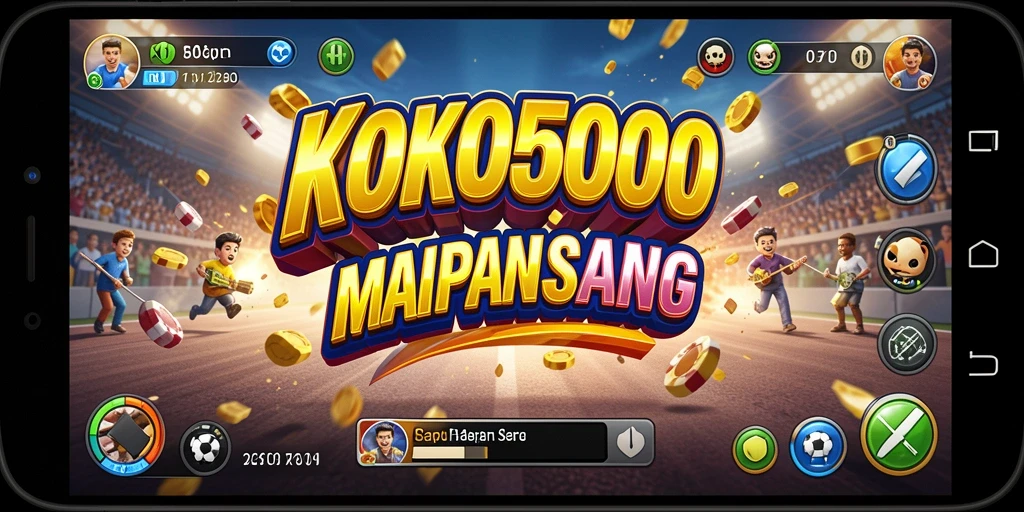 Gameplay KOKO5000 yang penuh aksi di lintasan balap.