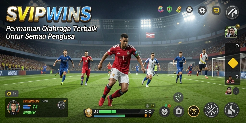 Screenshot gameplay <strong>SVIPWINS</strong>, menunjukkan aksi seru dalam permainan olahraga.